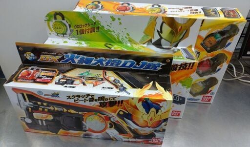 中古美品 バンダイ 仮面ライダー鎧武変身グッズ４点セット