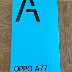 新品未使用　OPPO A77 4GB/128GB ブラック CP...