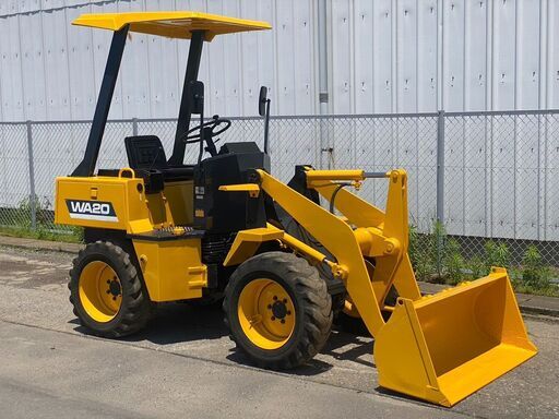 【V-0017】コマツ　WA20　ホイールローダー タイヤショベル　2tクラス　0.3ｍ3　全塗装済　4WD　建設機械