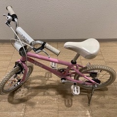 無料でお譲りします。女の子用自転車　16インチ　ピンク