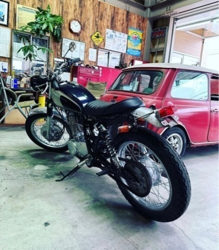 yamaha:sr400:実働:人気:エンジン好調:ビンテージスカチューンカスタム:車検付き:エンジン周り磨き付き