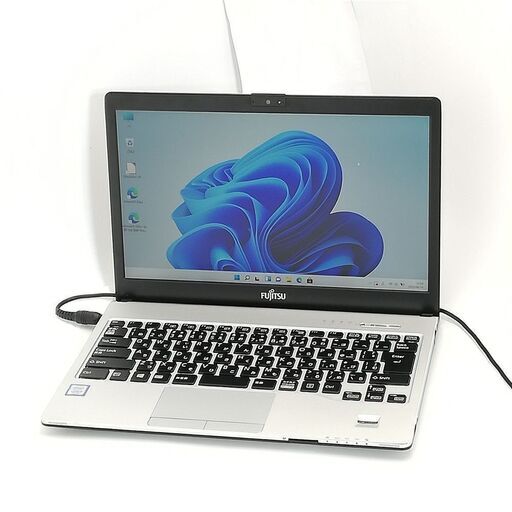 日本製 13.3型 ノートパソコン 富士通 S937/S 中古美品 第7世代 Core i5 8GB 高速SSD 無線 Bluetooth Webカメラ Windows11 Office