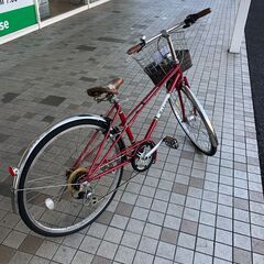 ☆ジモティ割あり☆ 軽快車 26インチ 赤 クリーニング済み SJ2534