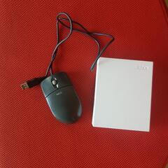NECパソコン有線マウス&KDDIルーターセット