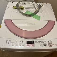 洗濯機　SHARP 6kg 2014式