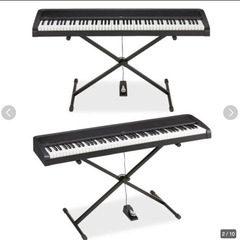 21年製 KORG 88鍵盤 B2N BK X型スタンド/X型椅子/ヘッドホン
