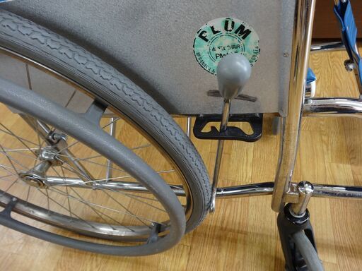 車いす 自走式 介助兼用 折りたたみ MURANAKA PLUM WHEEL CHAIR 車椅子 青 フットレスト 西岡店