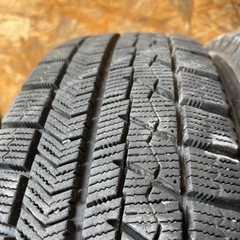 MID EURO-S アルミホイール付　極上タイヤ　BRIDGESTONE VRX 155/65R14 スタッドレス　タイヤ　2018年製　14インチ