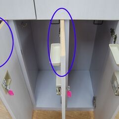 【売約済み】①スチールロッカー 7人用 高さ190×幅90×奥行51.5cm 鍵付き オフィス家具 事務所 スポーツジム サウナ 7ドア 札幌市 清田区 平岡