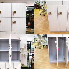 【売約済み】①スチールロッカー 7人用 高さ190×幅90×奥行51.5cm 鍵付き オフィス家具 事務所 スポーツジム サウナ 7ドア 札幌市 清田区 平岡