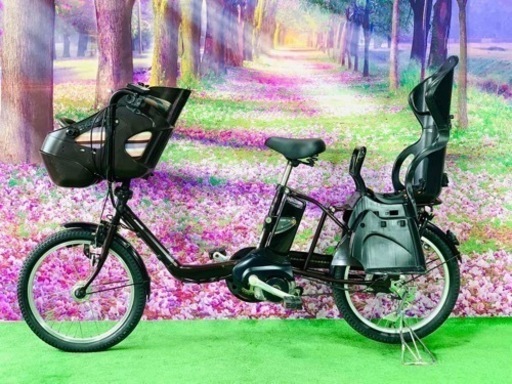 ❽ 5191子供乗せ電動アシスト自転車パナソニック3人乗り対応20インチ