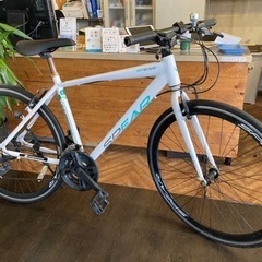 3×7速 700×28c クロスバイク ホワイト