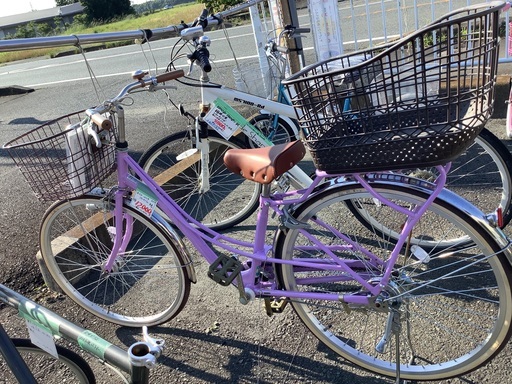 あさひ 26インチ 自転車 フェリークJr カゴ付 変速なし 管1230617CK (ベストバイ 静岡県袋井市)