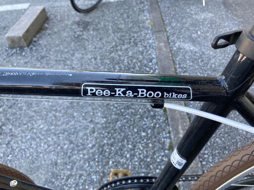 ピスト ☆ジモティ割あり☆ Pee-Ka-boo-bikes クロスバイク 27インチ 黒