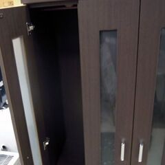 ニトリ クローゼット ワードローブ ブラウン ニトリ 大容量 ワードローブ クローゼット ダークブラウン 幅90 高さ