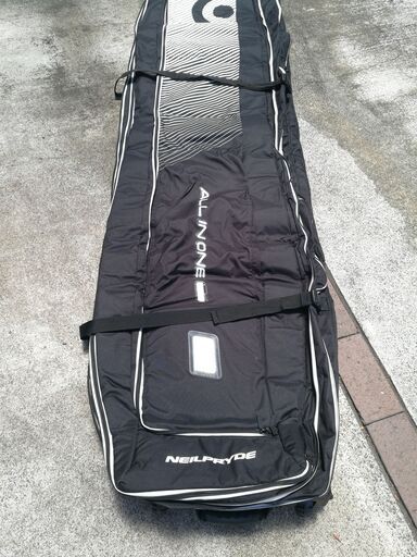 手渡しのみ abraxas ロングボード フィン、ケース付き