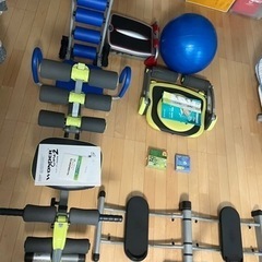 ランニングマシン他トレーニング器具一式