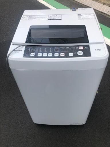 ハイセンス　2019年　洗濯機　5.5キロ　越谷から無料配達します