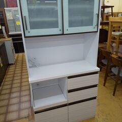 家具持帰り3割引 2面レンジボード ホワイト N21-1451 高く買取るゾウ八幡西店