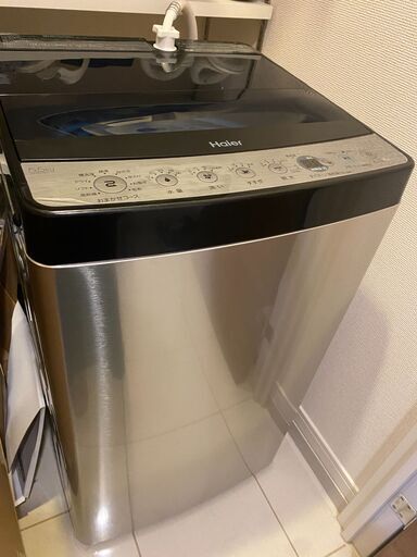 取引中【美品】使用期間半年　Haier(ハイアール）洗濯機