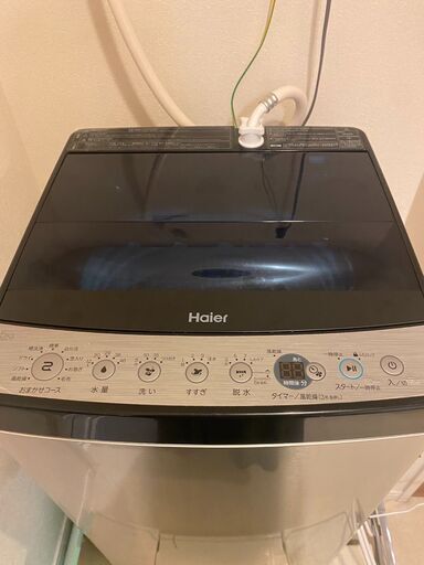 取引中【美品】使用期間半年　Haier(ハイアール）洗濯機