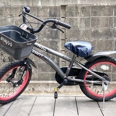 16インチ 男の子用 自転車 補助輪付き 破損有り