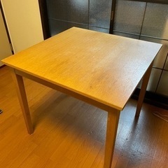 【本日引取希望】引出付きダイニングテーブル(無印良品)