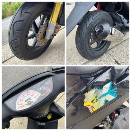 原付、ホンダスーパーDIO ZX、フロントディスクブレーキ、7馬力、県内