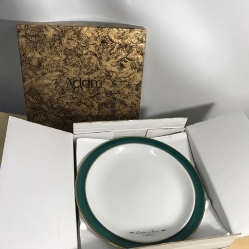 O2306-640 Adm\u0026Eve たち吉 ミート皿4枚セット 中古美品