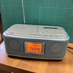 （受付終了）SONY CD カセット ラジオ プレーヤー 動作品