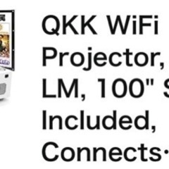 qkk wifi プロジェクター, 4,500 lm 