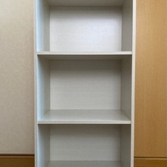 美品 アイリスオーヤマ カラーボックス 3段 ホワイト
