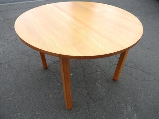 新札幌発 無印良品 木製 円形 ダイニングテーブル 直径1050mm×高さ720mm M-RHT-1050 / 1816