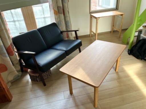 IKEA 2人がけソファ+ 無印良品ローテーブル　新品同様