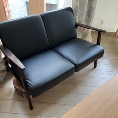 IKEA 2人がけソファ+ 無印良品ローテーブル 新品同様