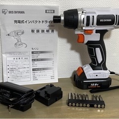アイリスオーヤマ 充電式 インパクトドライバー 10.8V コー...