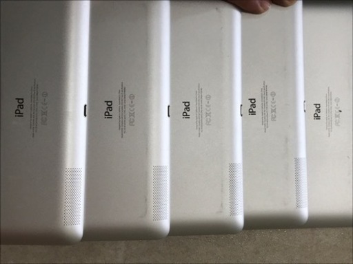 中古iPad 5台セット30619 Apple iPad A1458 MD510J/A シルバー 第4世代 Wi-