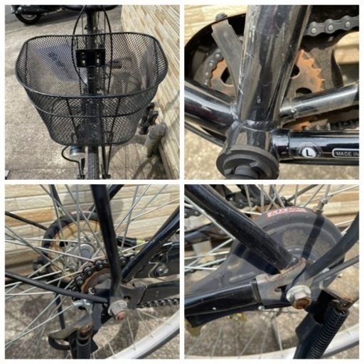 中古自転車 ノーマルライト変速なし 26インチ 軽整備済み 安い