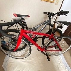 (取引中)クロスバイク(赤)