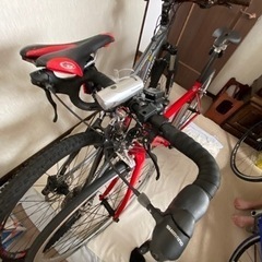 (取引中)クロスバイク(赤)
