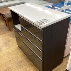 KF-22【新入荷 アウトレット】キッチンカウンター 白×グレー系