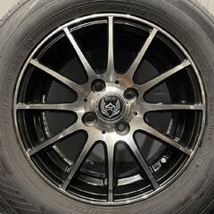 【DUNLOP LEMANS V 185/70R14】夏タイヤ【Weds RiZLEY ライツレー 14インチ 5.5J4HPCD100+42】19年製 バリ溝 ノート等　(VTH735)クレジットカード QRコード決済可能