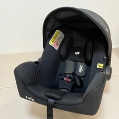 【お値下げ中】【美品】Joie ベビーシート ブラック Joie インファントカーシート ジュバ（ブラックインク