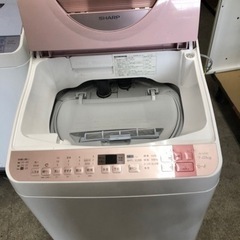 福岡市内配送無料 シャープ SHARP ES-TX 750-P [たて型洗濯乾燥機 (7kg) ピンク系]