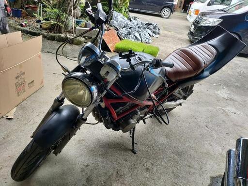 【SUZUKI】バンディット250　エンジン始動確認　ジャンク