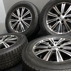 【DUNLOP WM02 215/65R16】スタッドレス【ENKEI SMACK 16インチ 6.5J5HPCD114.3+38】バリ溝 ヴェルファイア アルファード等　(TB730)クレジットカード QRコード決済可能