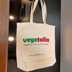 【Vegetaliaの布製バッグ】緑と赤と白がイタリア国旗のよう！