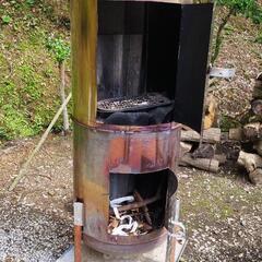 【ネット決済】温水器タンクで焼却炉、ピザ窯