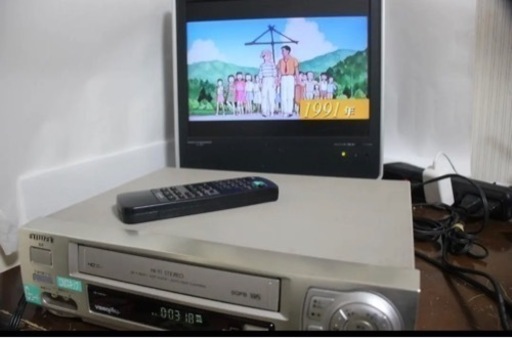 AIWA VHSビデオデッキ HV-FR30 リモコン AVケーブルつき