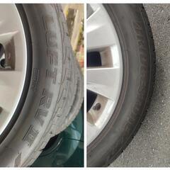 トヨタ ヴェルファイア (DBA−ANH20W)純正18㌅アルミホイールと18㌅タイヤのセット × 2本